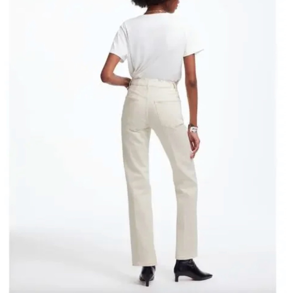 Madewell Relaxed Bootcut Jeans Vintage Ivory Stretch High Rise Size 28 NWT - Picture 4 of 12